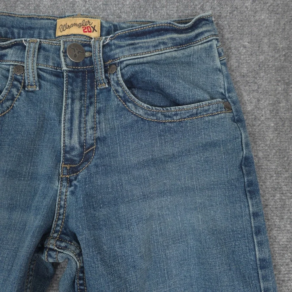 Wrangler 20X Jeans Mens 28x32 Blue Western Slim Straight Style 44 Whiskered